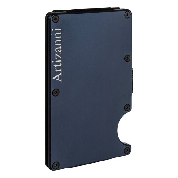 Minimalist Money Clip Aluminum Metal Credit Card Holder for Men and Women - Picture 3 of 4